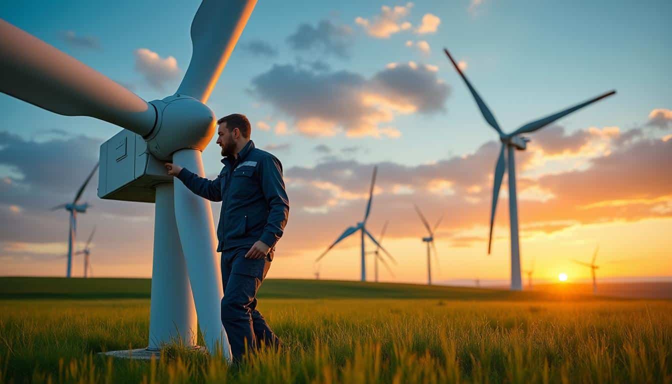 Illustration: Définition et principe de base pour produire de l’électricité avec le vent