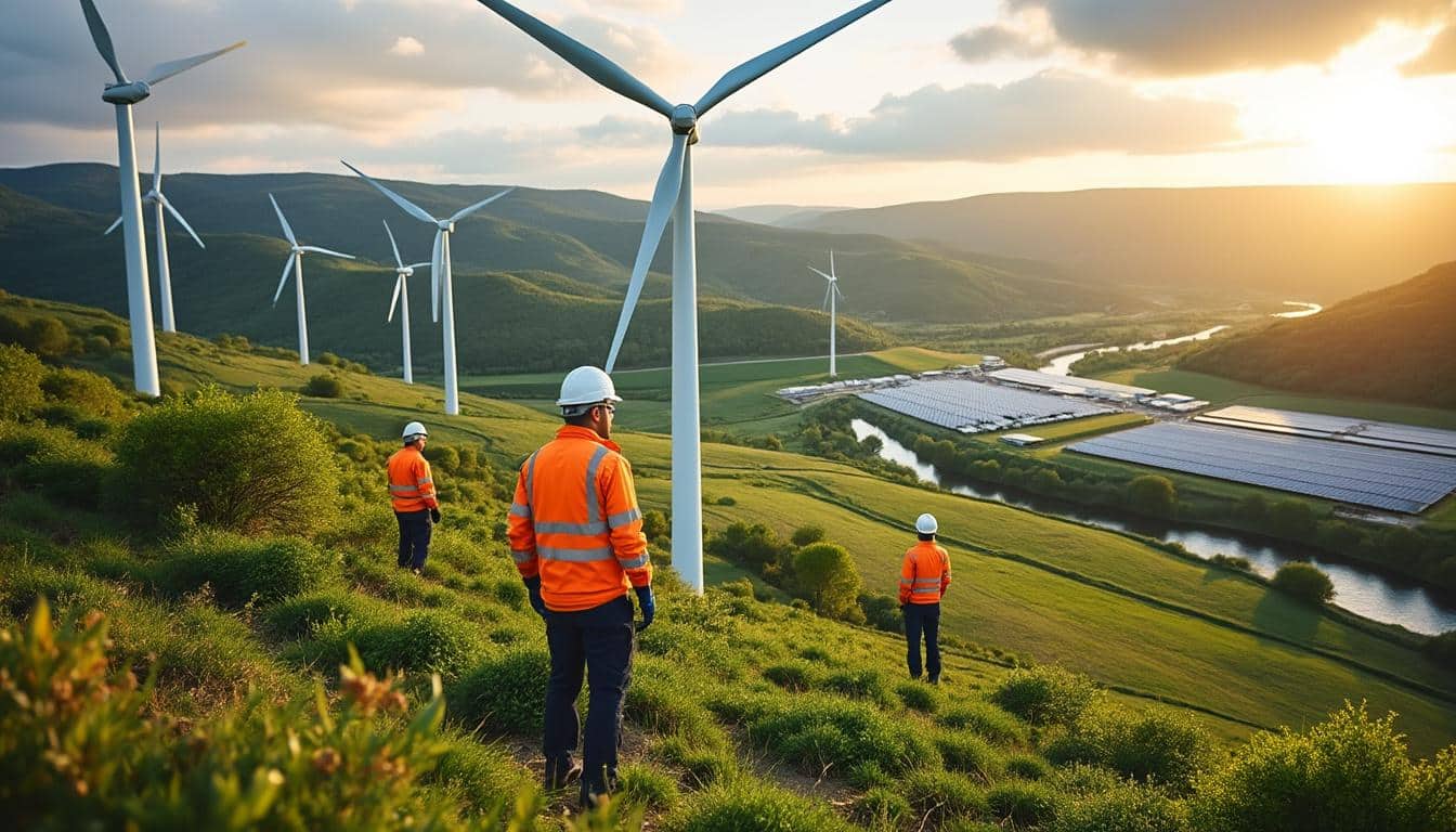Illustration: Les principales filières des énergies nouvelles développées par EDF en France