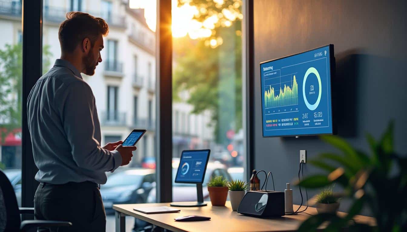 Illustration: Les innovations en gestion intelligente des espaces par EDF Smartside à la rue Floréal