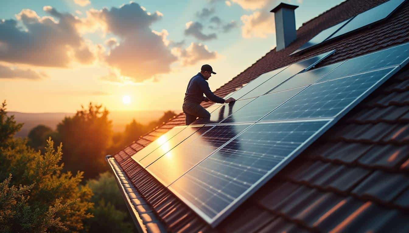 Illustration: Fonctionnement des panneaux solaires et origine de l’énergie solaire
