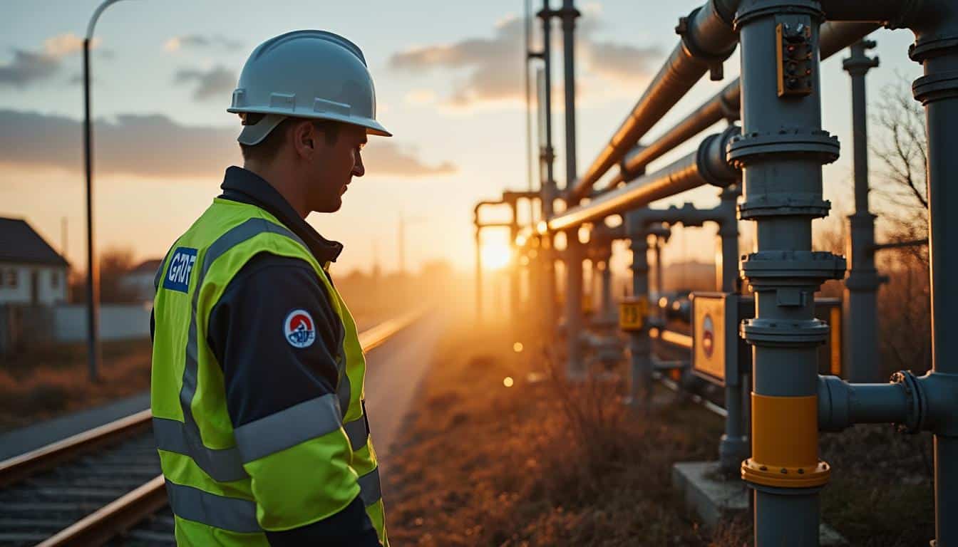 Illustration: Fonctionnement technique du réseau de gaz géré par GRDF