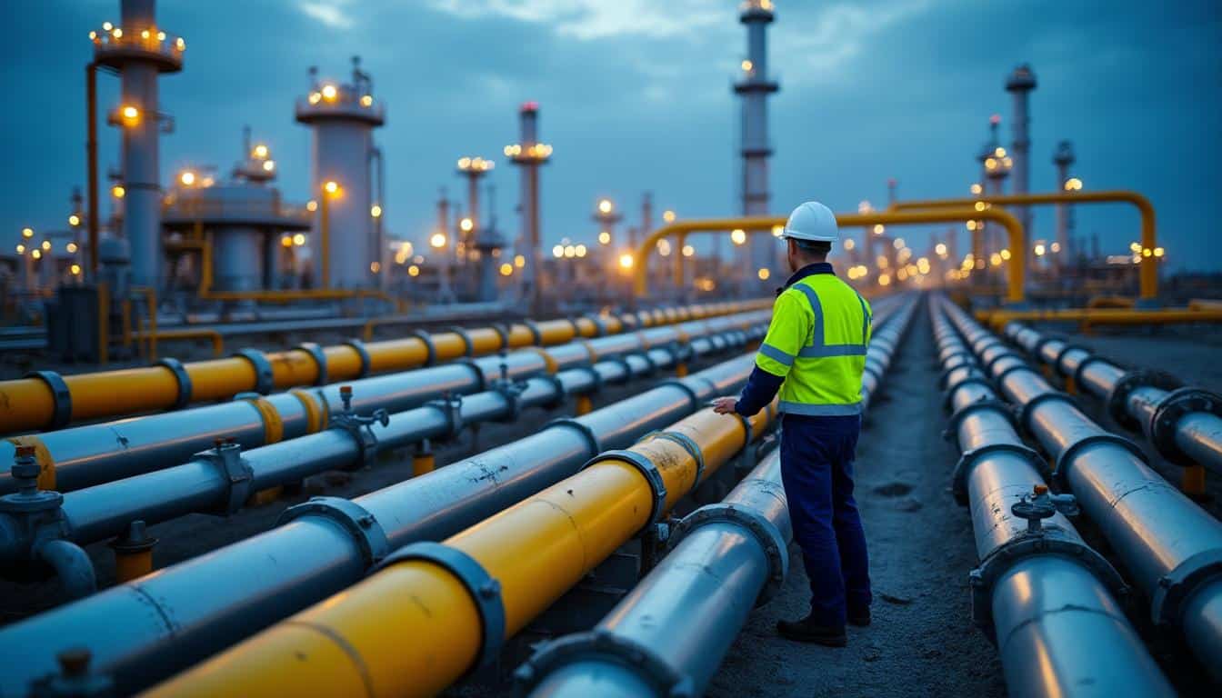 Illustration: Les grandes étapes du transit du gaz dans les réseaux et ses infrastructures