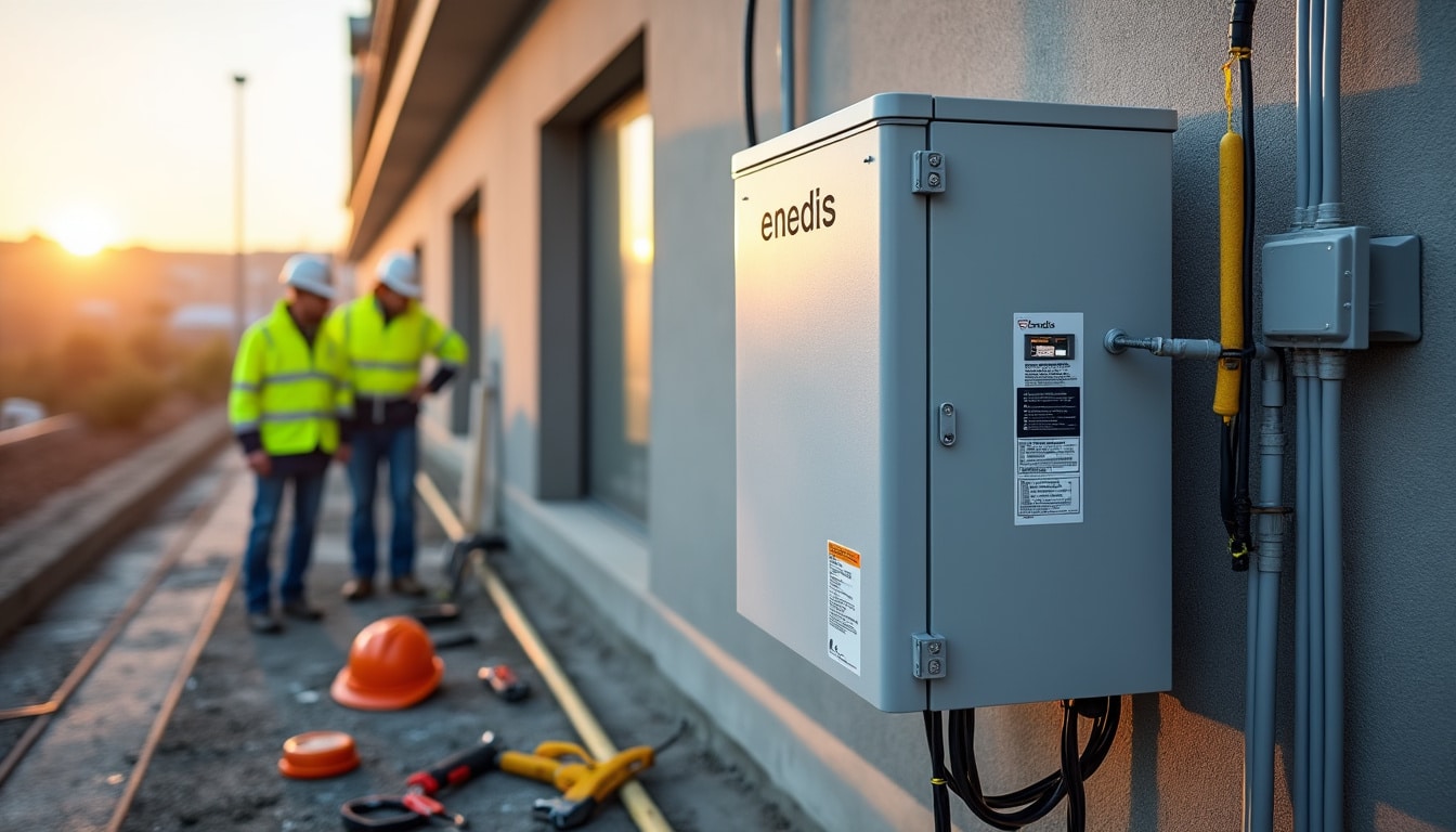 Illustration: Comprendre le rôle et les caractéristiques du coffret de chantier Enedis