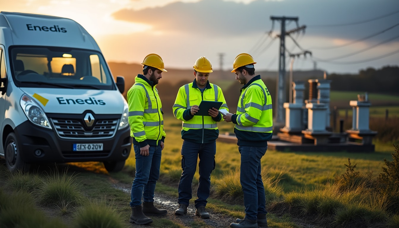 Illustration: Missions et activités de la direction régionale d’Enedis en Bretagne
