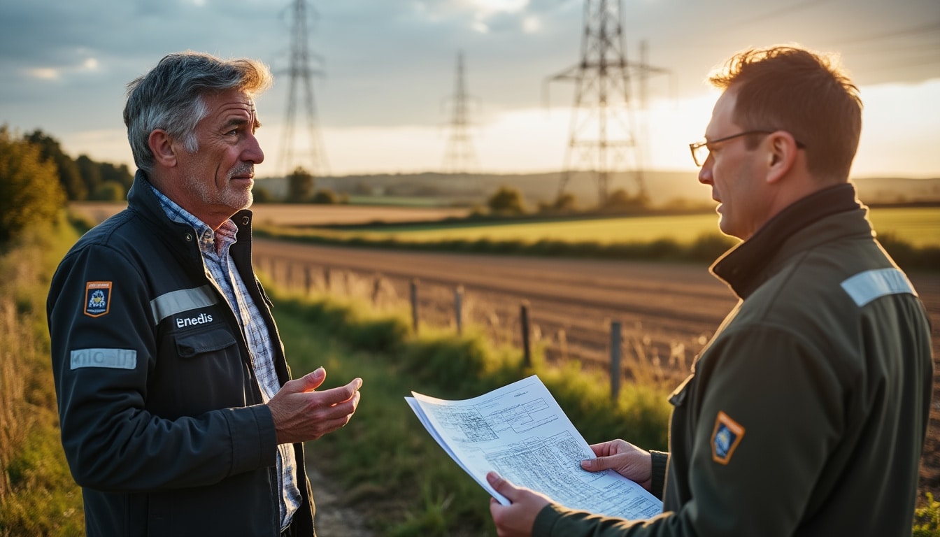 Illustration: Comprendre la servitude Enedis et le cadre légal autour de son indemnisation