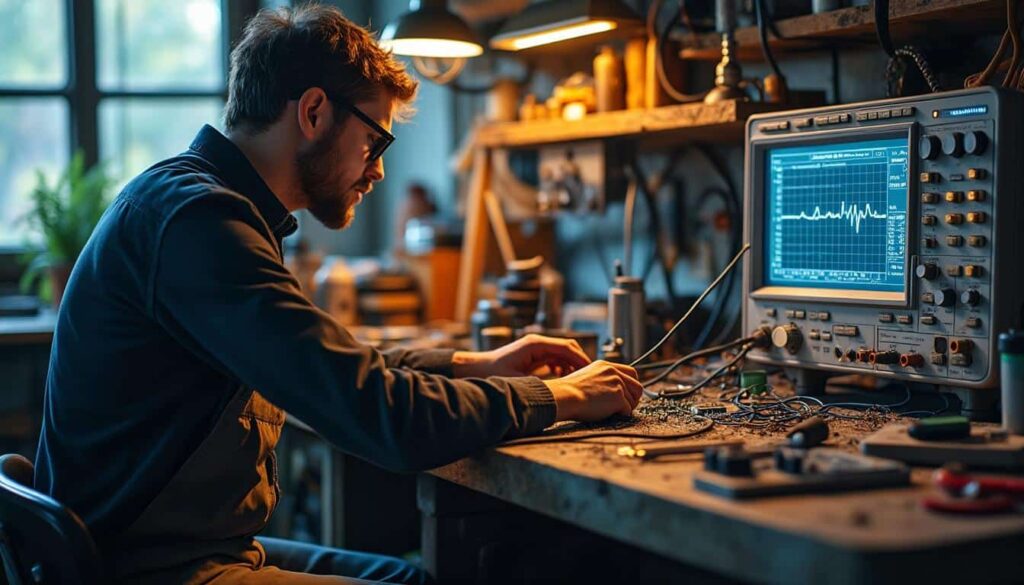 Courant alternatif et déphasage de la charge inductive : guide complet